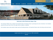 Tablet Screenshot of greenwichwaterclub.com